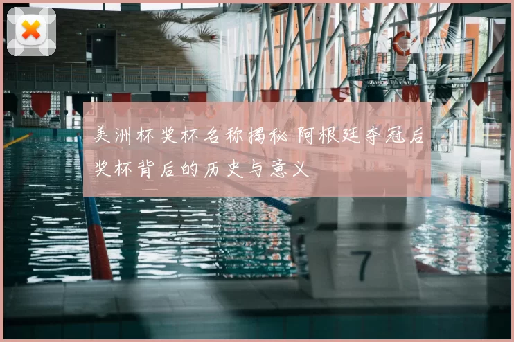 美洲杯奖杯名称揭秘 阿根廷夺冠后奖杯背后的历史与意义